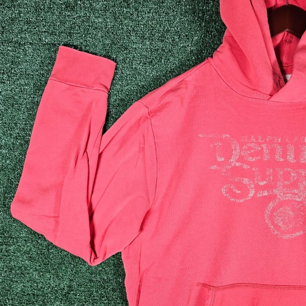 Vintage Ralph Lauren Denim & Supply Chief Hoodie / Mens Size L / Color - Coral - Picture 6 of 11